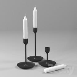 Other decorative objects - ikea FULLTALIG candlestick and ikea JUBLA candle 