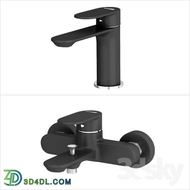 Faucet - Mixers for bath and washbasin Elbe_OM series