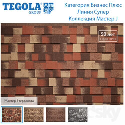 Miscellaneous - Seamless texture of flexible tiles TEGOLA. Category Business Plus. Super line. Collection Master J 