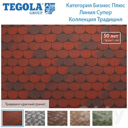 Miscellaneous - Seamless texture of flexible tiles TEGOLA. Category Business Plus. Super line. Tradition Collection 