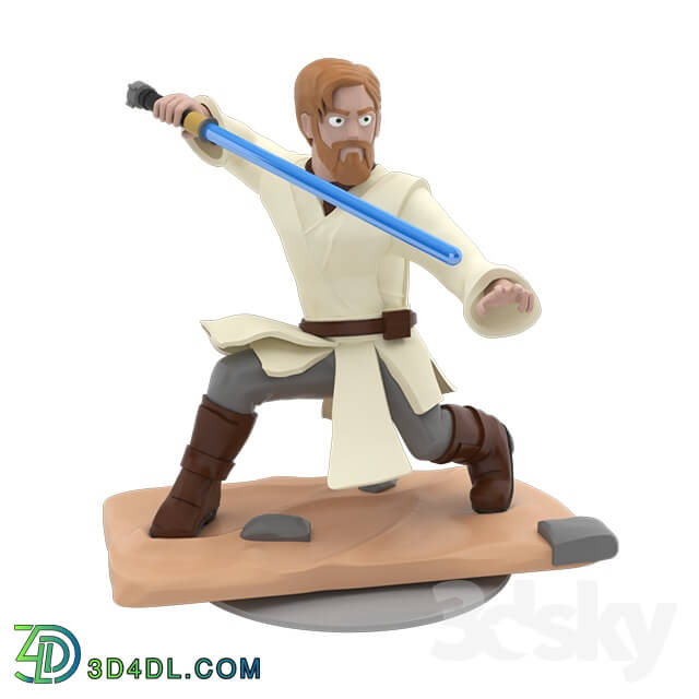 Toy - Obi-Wan Kenobi Cartoon Figure