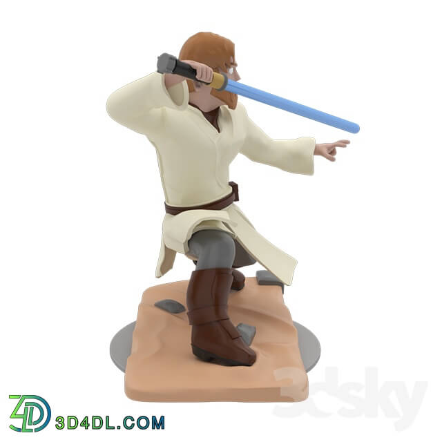 Toy - Obi-Wan Kenobi Cartoon Figure