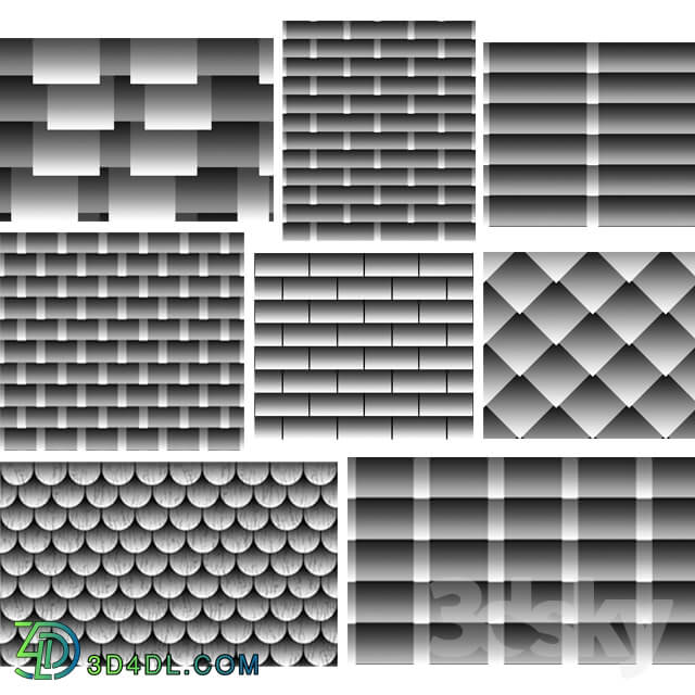 Miscellaneous - Seamless texture of flexible tiles TEGOLA. Category Exclusive. Prestige Series