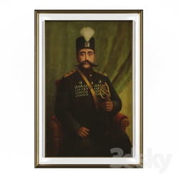 Frame - Mozaffar ad-Din Shah Qajar 