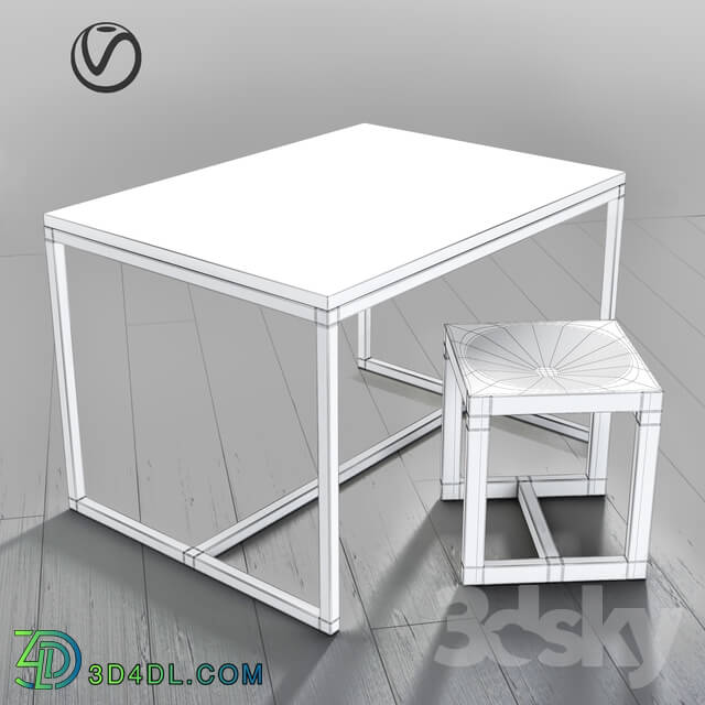 Table _ Chair - Arhpole chair _ table