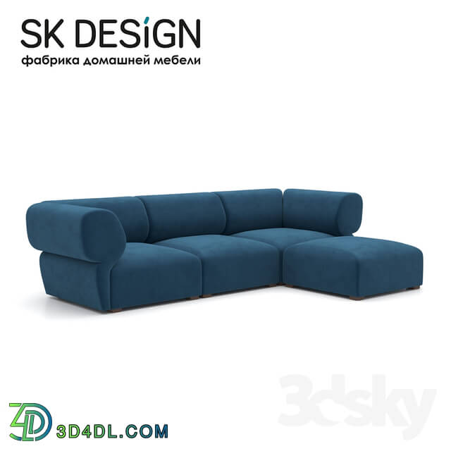 Sofa - OM Triple sofa with ottoman Fly ST