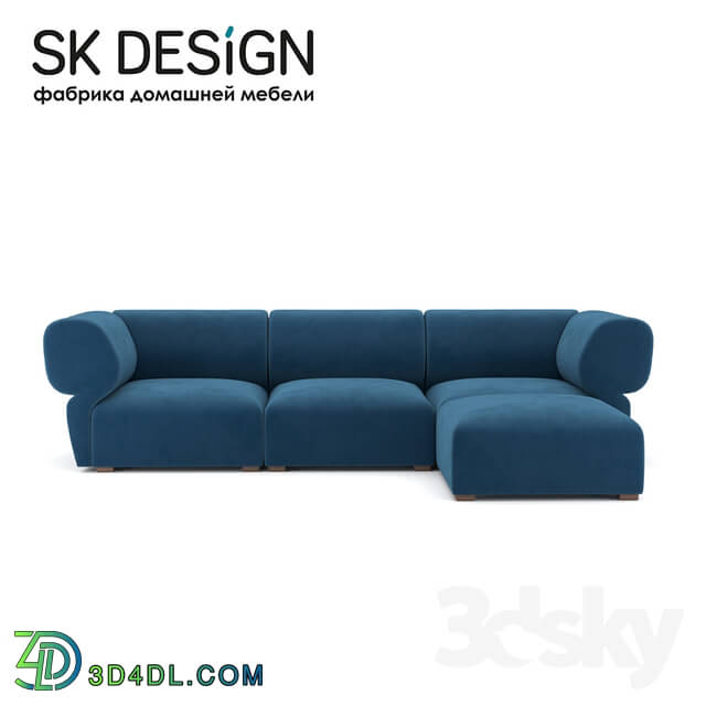 Sofa - OM Triple sofa with ottoman Fly ST