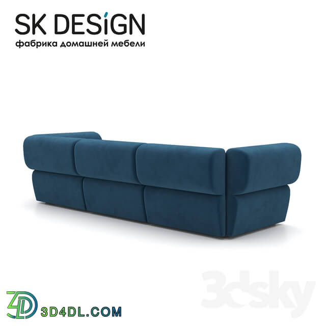 Sofa - OM Triple sofa with ottoman Fly ST