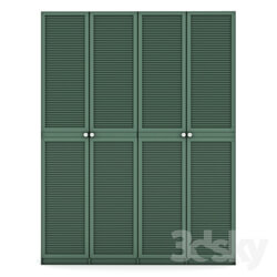 Wardrobe _ Display cabinets - louvered doors 