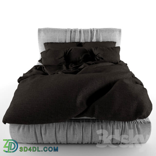 Bed - Charcoal gray