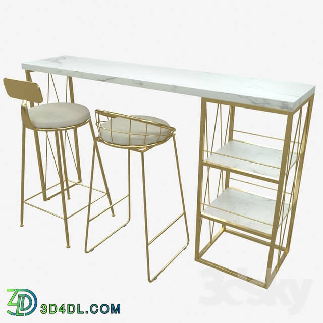 Table _ Chair - design logistic console and chairs