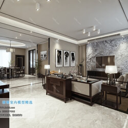 3D66 2019 Livingroom Chinese style (C015) 