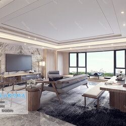 3D66 2019 Livingroom Chinese style (C036) 