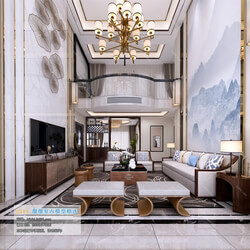 3D66 2019 Livingroom Chinese style (C061) 