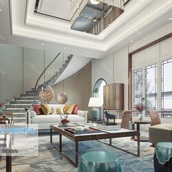 3D66 2019 Livingroom Chinese style (C063) 