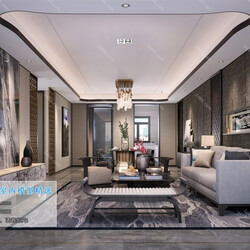 3D66 2019 Livingroom Chinese style (C089) 