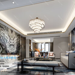 3D66 2019 Livingroom Chinese style (C091) 