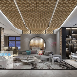 3D66 2019 Livingroom Chinese style (C092) 