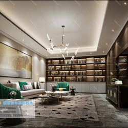 3D66 2019 Livingroom Chinese style (C095) 