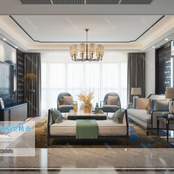 3D66 2019 Livingroom Chinese style (C098) 