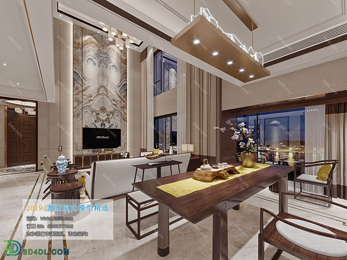 3D66 2019 Livingroom Chinese style (C101)