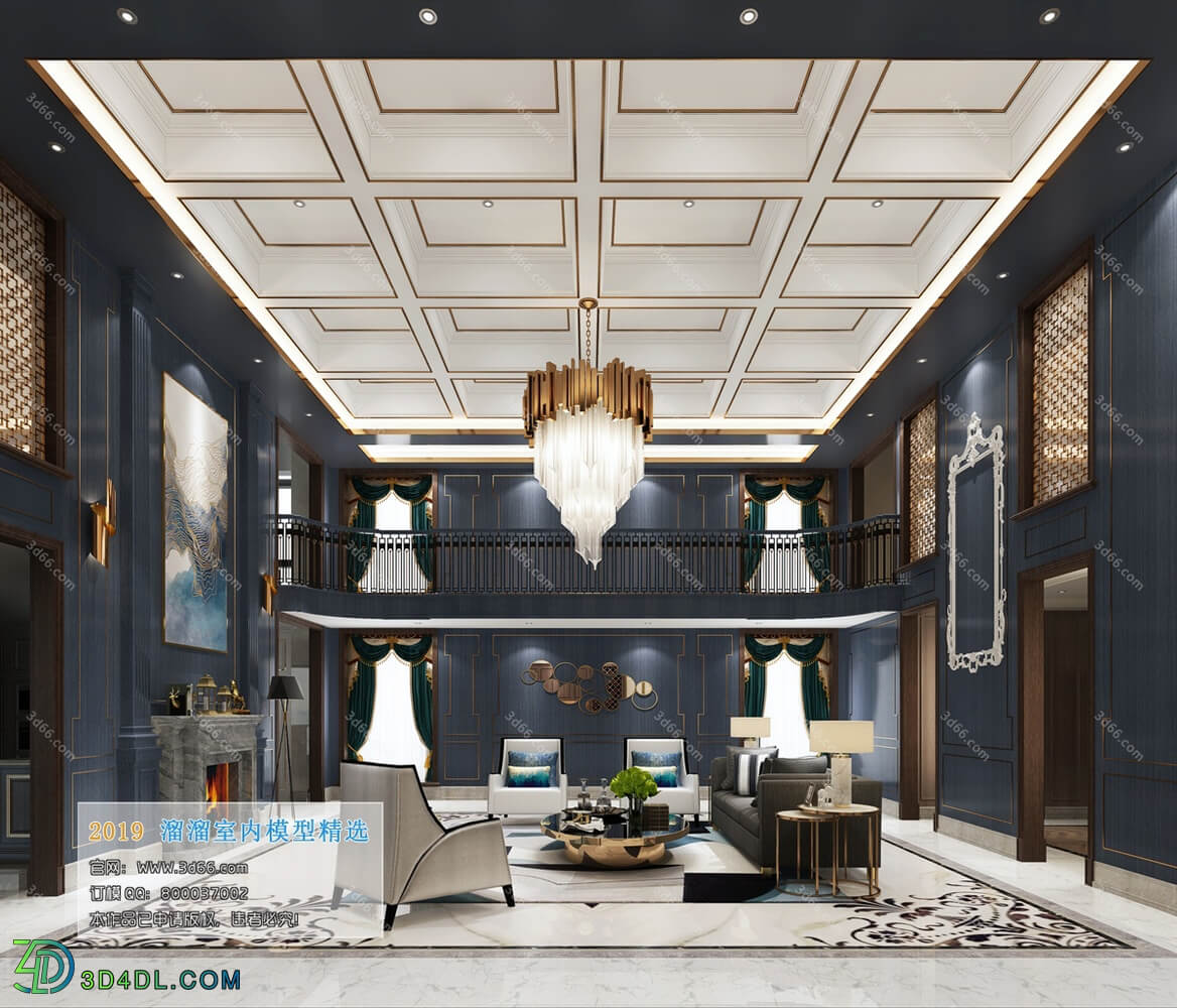3D66 2019 Livingroom European style (D001)
