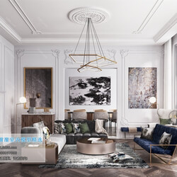 3D66 2019 Livingroom European style (D013) 