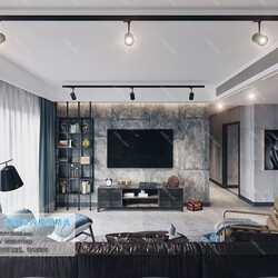 3D66 2019 Livingroom Industrial style (H004) 