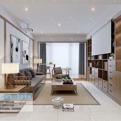 3D66 2019 Livingroom Japanese Style (K002) 