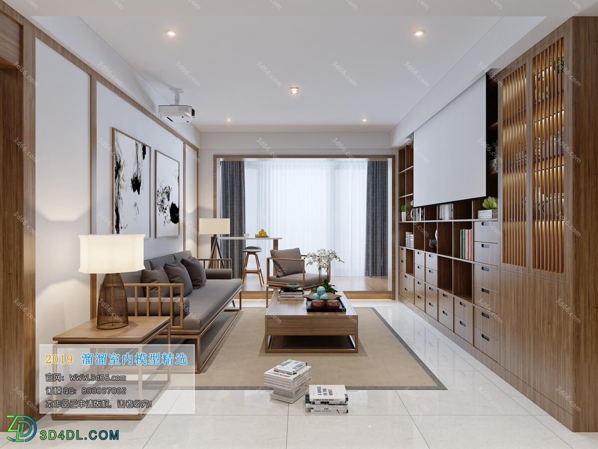 3D66 2019 Livingroom Japanese Style (K002)