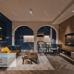 3D66 2019 Livingroom Mix style (J005) 