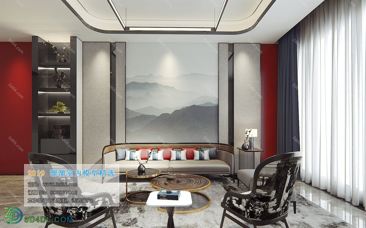 3D66 2019 Livingroom Mix style (J011)