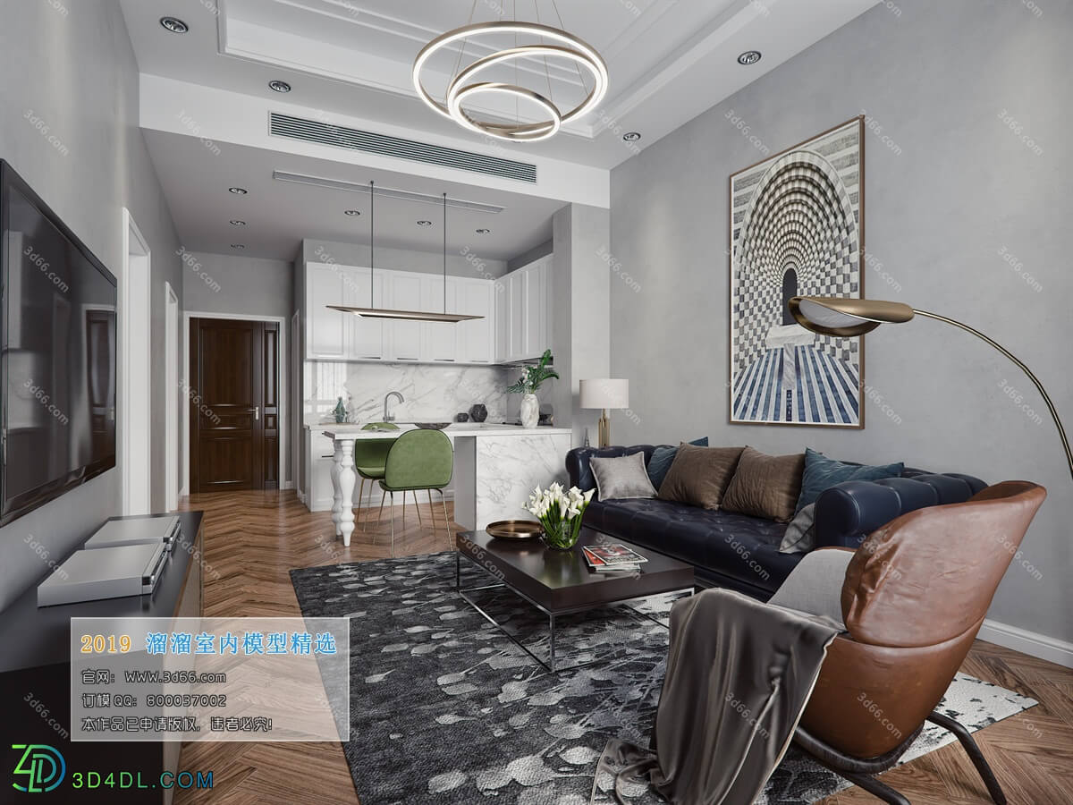 3D66 2019 Livingroom Mix style (J012)
