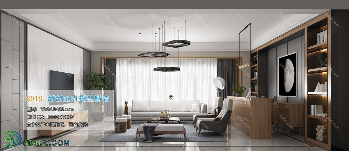 3D66 2019 Livingroom Modern style (A001)