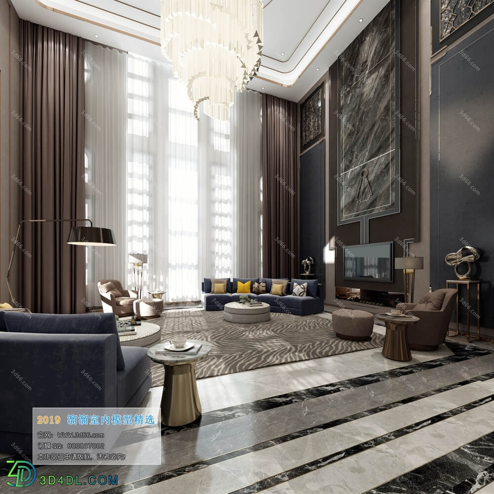 3D66 2019 Livingroom Modern style (A004)