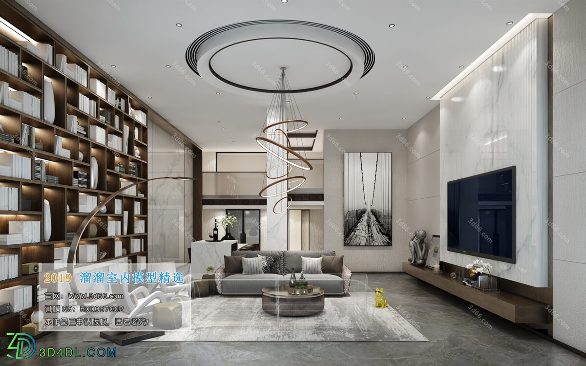 3D66 2019 Livingroom Modern style (A009)