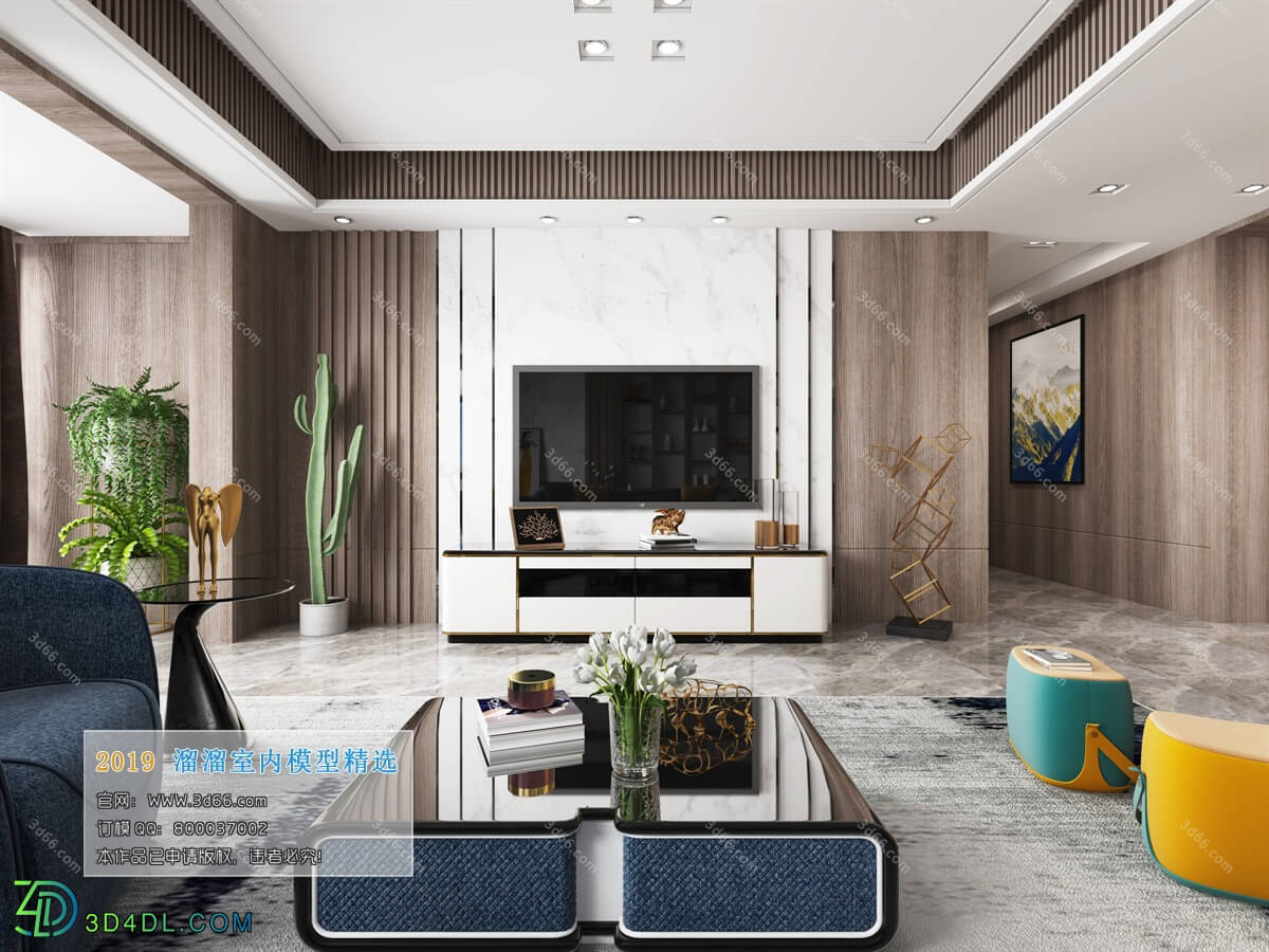 3D66 2019 Livingroom Modern style (A010)