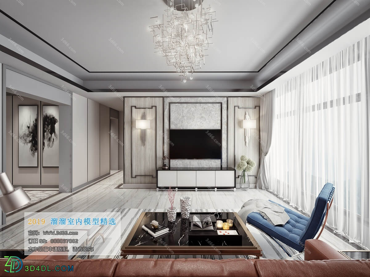 3D66 2019 Livingroom Modern style (A011)