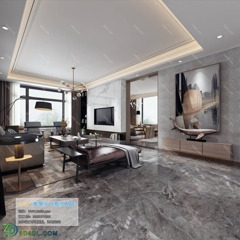 3D66 2019 Livingroom Modern style (A013)