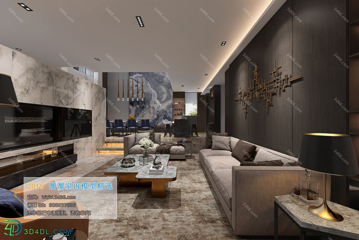 3D66 2019 Livingroom Modern style (A015)