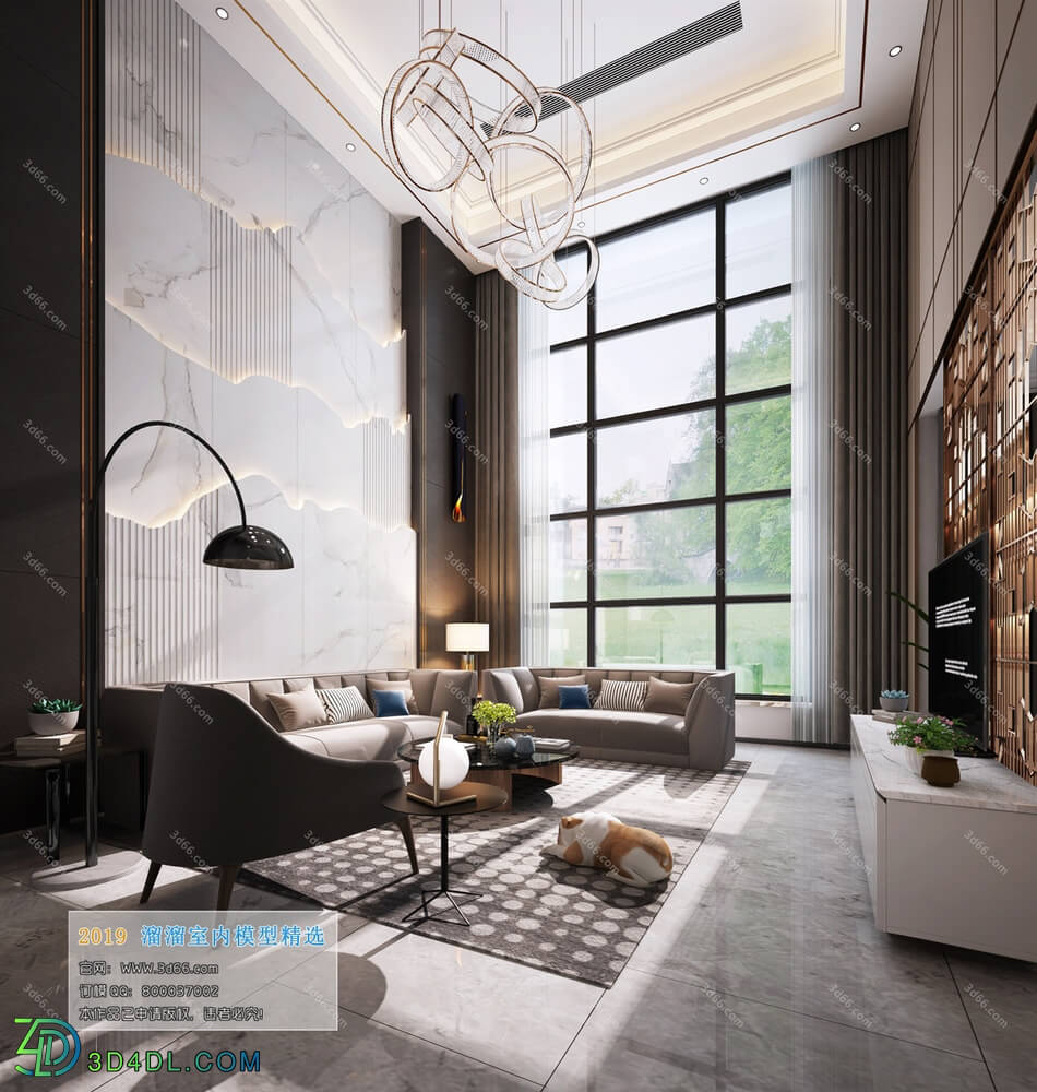 3D66 2019 Livingroom Modern style (A021)