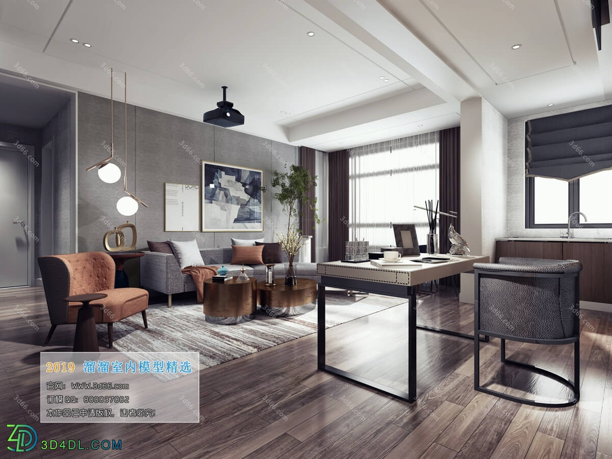 3D66 2019 Livingroom Modern style (A022)
