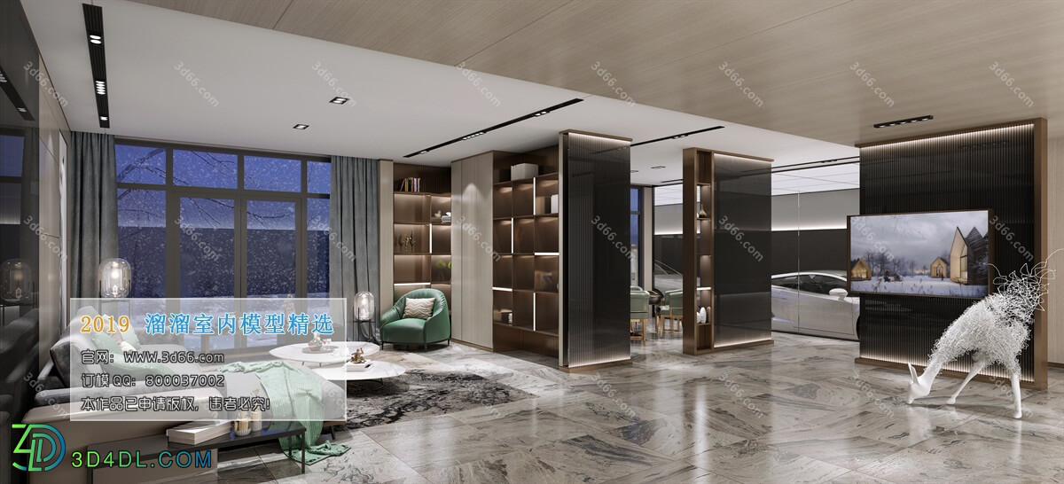 3D66 2019 Livingroom Modern style (A024)