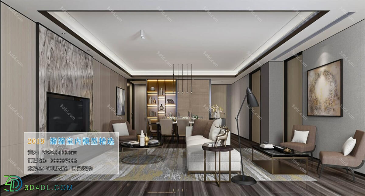 3D66 2019 Livingroom Modern style (A031)