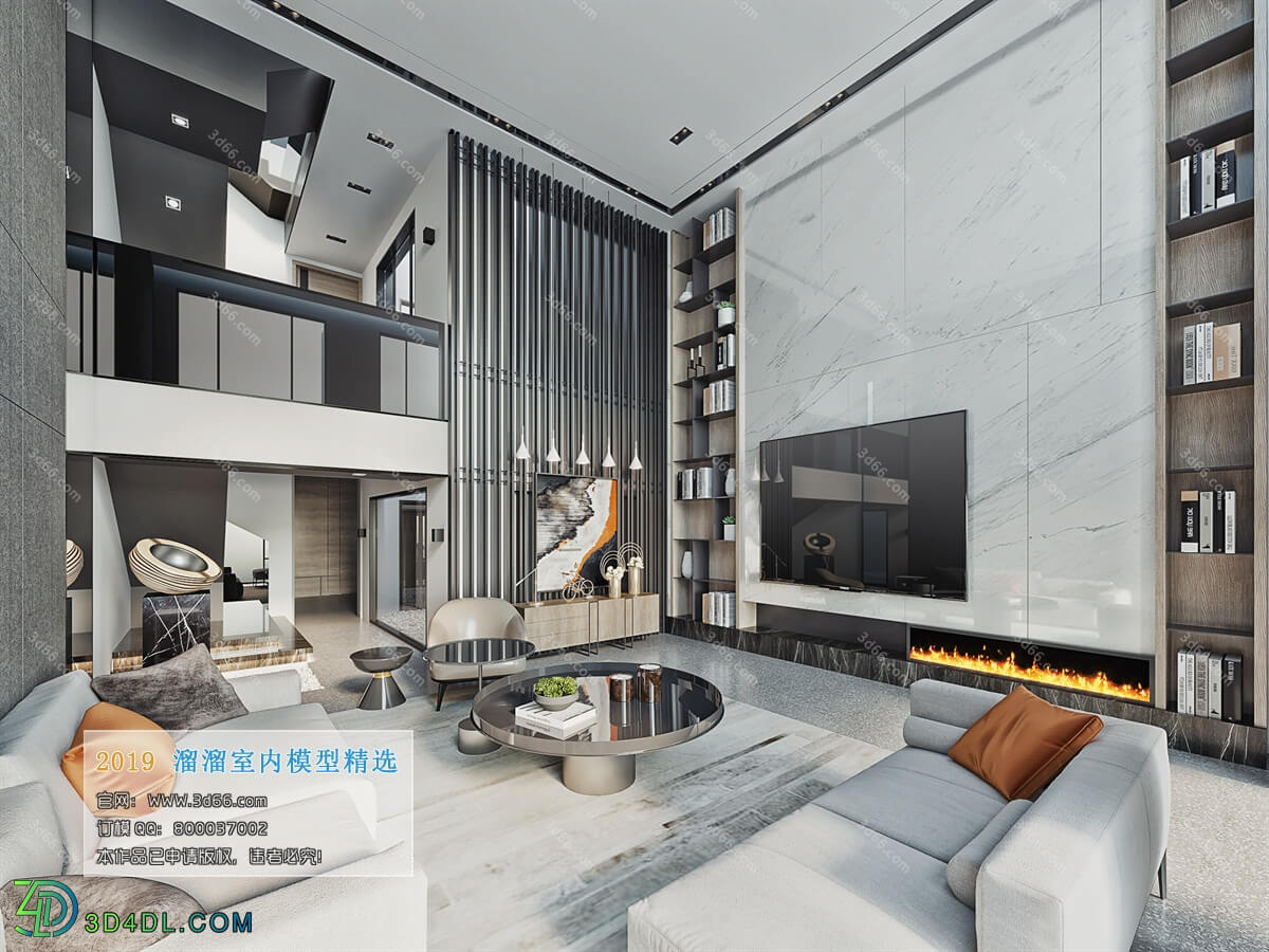 3D66 2019 Livingroom Modern style (A034)