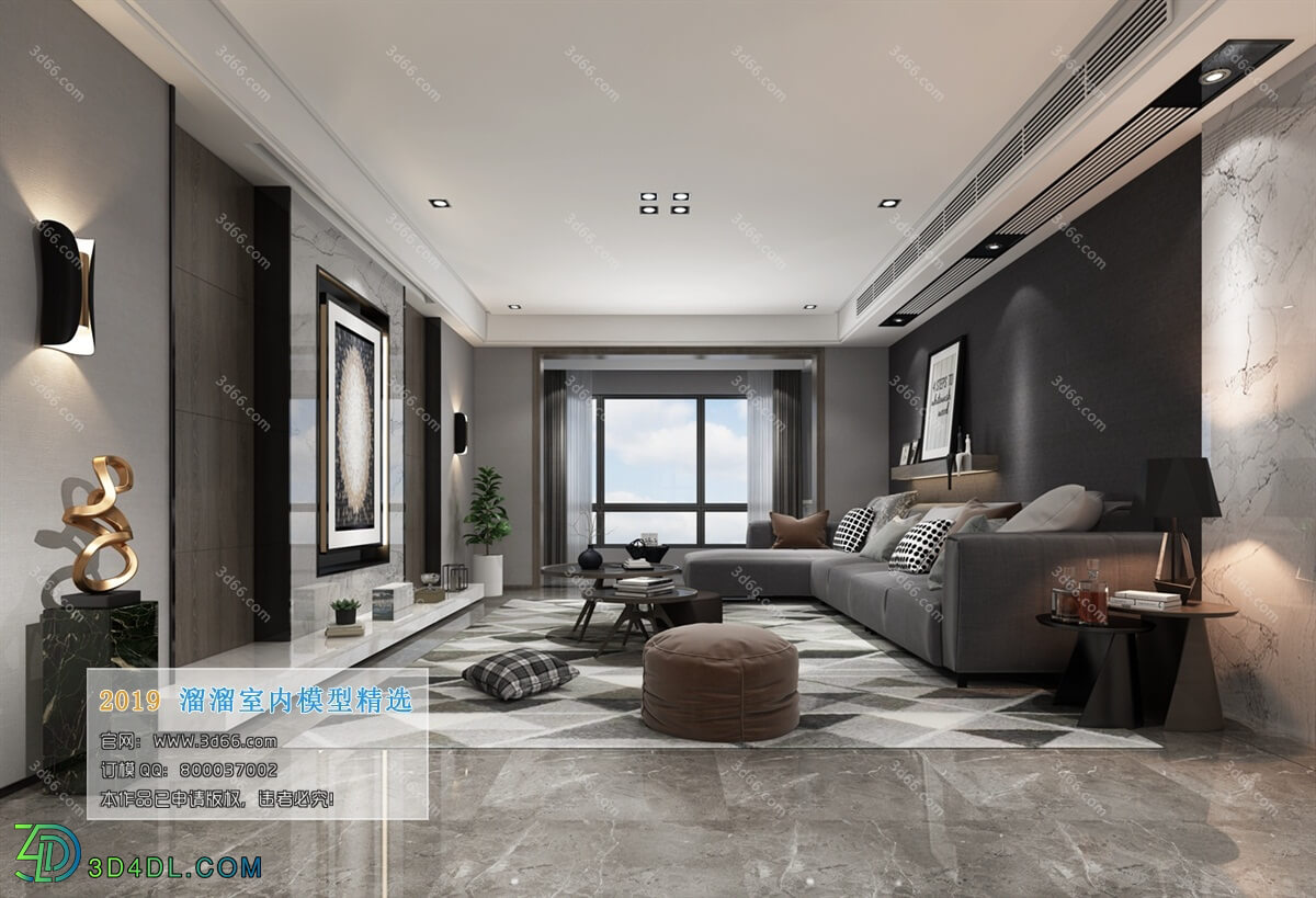 3D66 2019 Livingroom Modern style (A035)