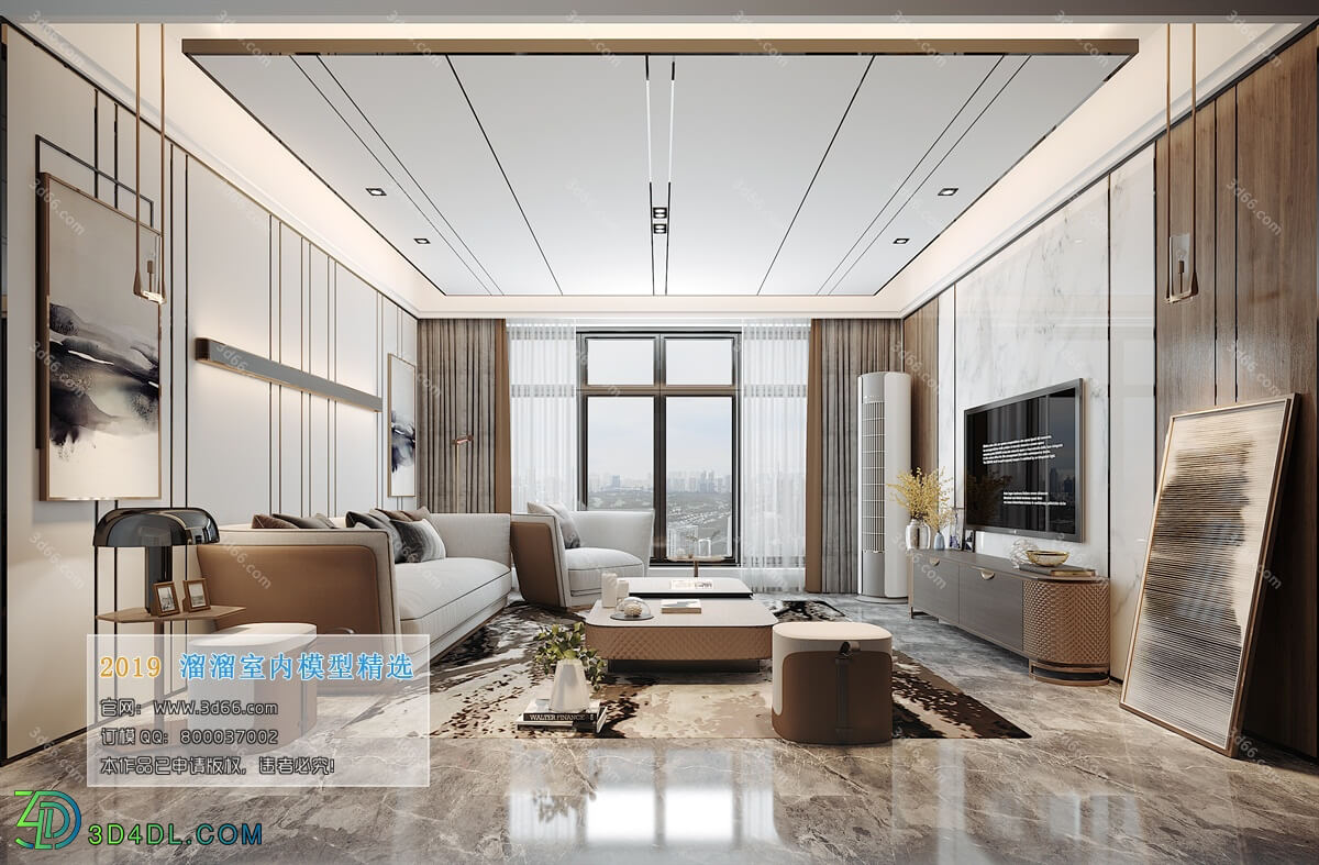 3D66 2019 Livingroom Modern style (A037)