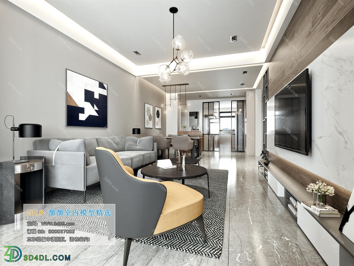 3D66 2019 Livingroom Modern style (A038)