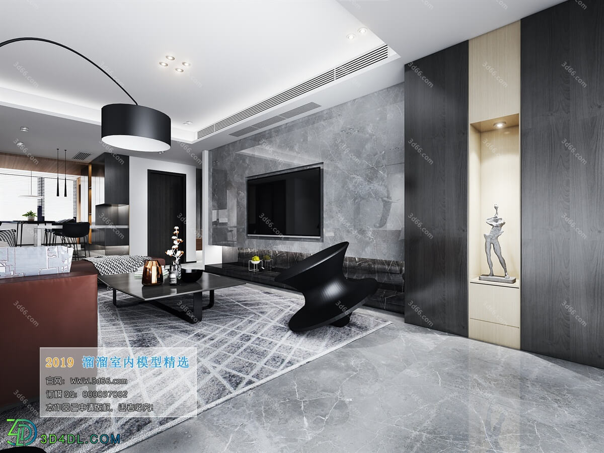 3D66 2019 Livingroom Modern style (A039)