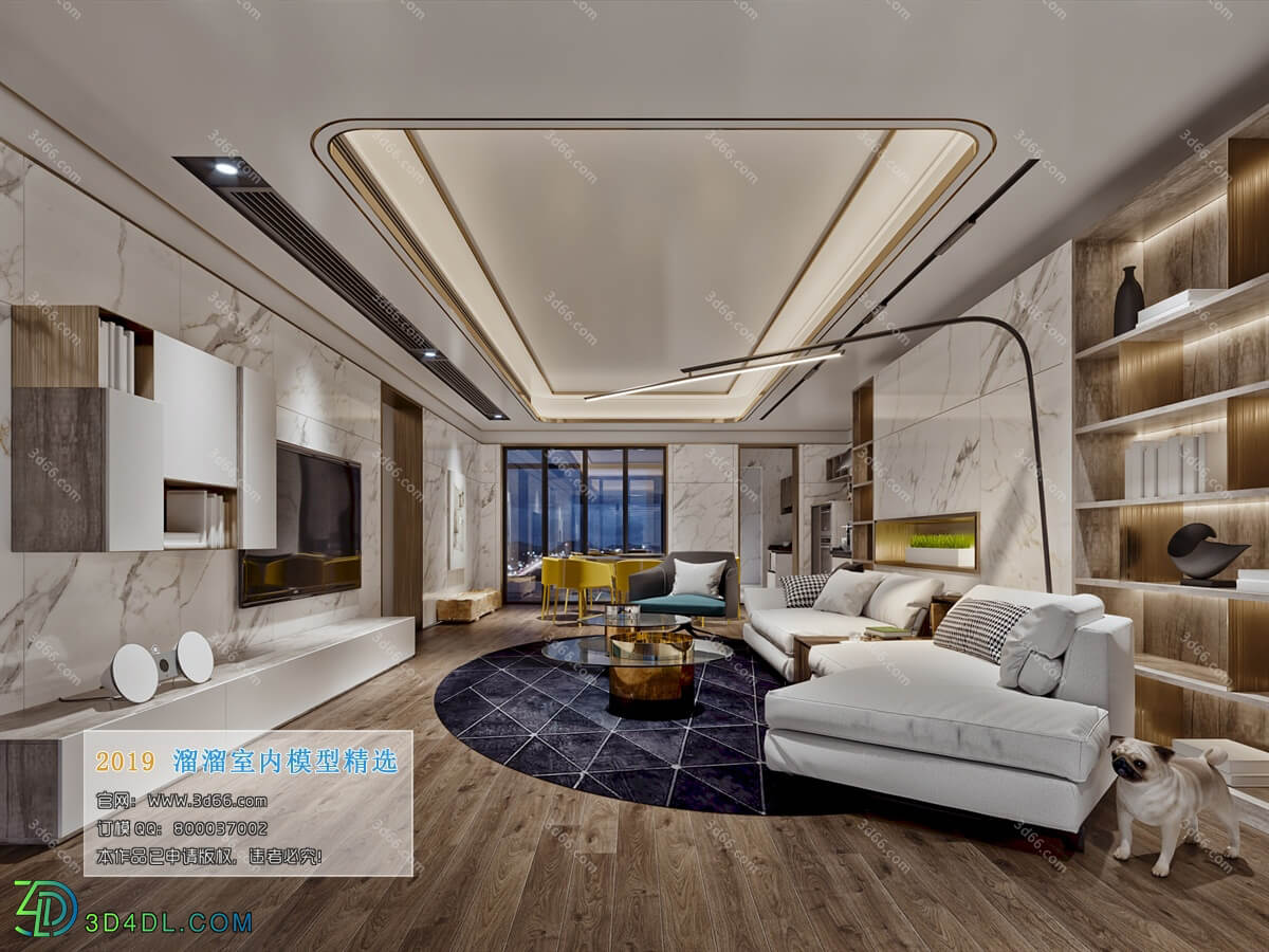 3D66 2019 Livingroom Modern style (A041)